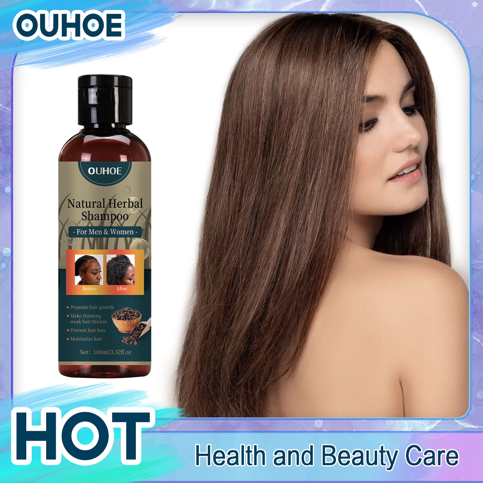 OUHOE Hair Growth Shampoo Anti - Hair Care Dandruff recension och pris